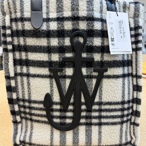 JW ANDERSON Monochrome Checkered Tote